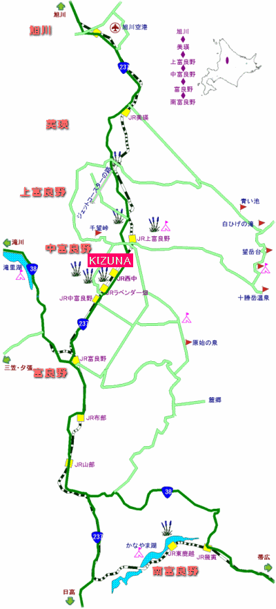 富良野美瑛地図